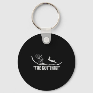 Mountain Bike Mtb Biking Stunt Funny I've Got This Keychain