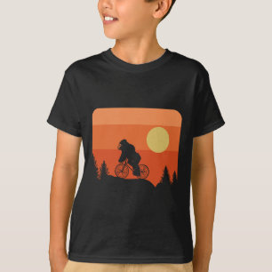 Mountain Bike Mtb Cycling Downhill Biking Sunset V T-Shirt
