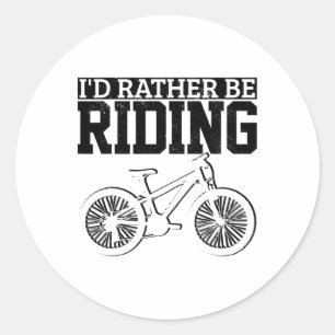 Mountain Bike Mtb Dirt Jump Biking Funny Mountain Classic Round Sticker