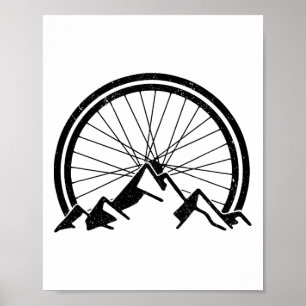 Mountain Bike Mtb Downhill Biking Cycling Biker Poster