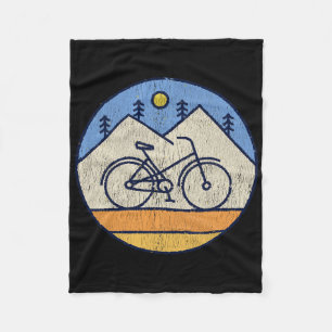 Mountain Bike Mtb Downhill Biking Gift Fleece Blanket