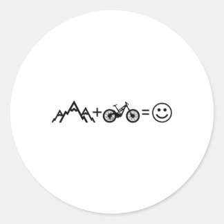 Mountain Bike Mtb Downhill Freeride Mountain Biker Classic Round Sticker