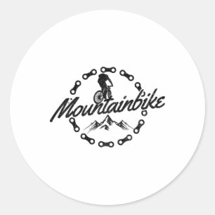 Mountain Bike - Mtb Downhill Mountain Biker Gift Classic Round Sticker