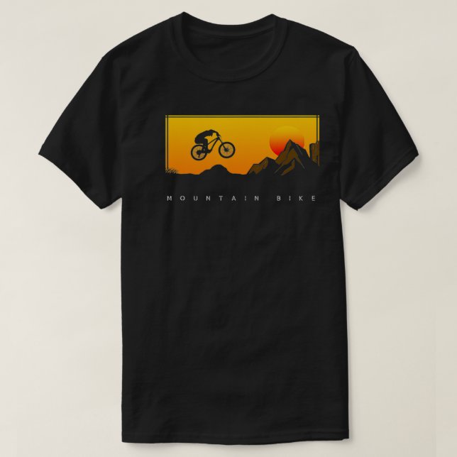 Mountain Bike MTB  T-Shirt (Design Front)