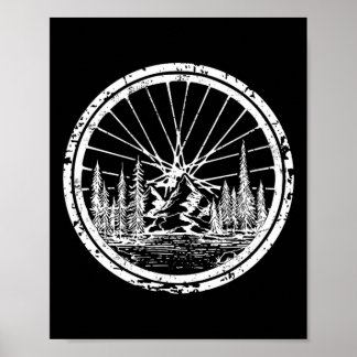 Mountain Bike - Mtb Wheel Design Cycling Bicycle B Poster
