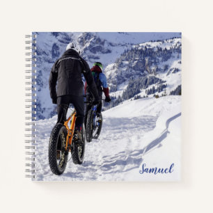 Mountain Bike Personalized Spiral Notebook