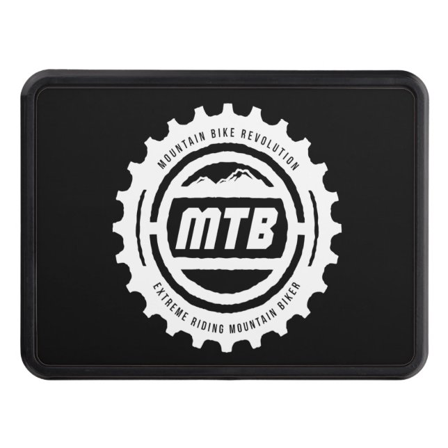 mountain bike revolution trailer hitch cover (Front)