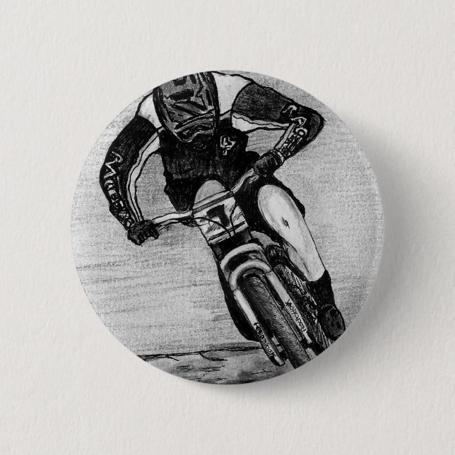 Mountain Bike Ride 2 Inch Round Button (Front)