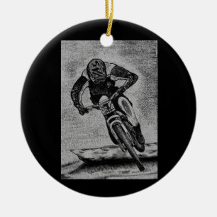 Mountain Bike Ride Ceramic Tree Decoration
