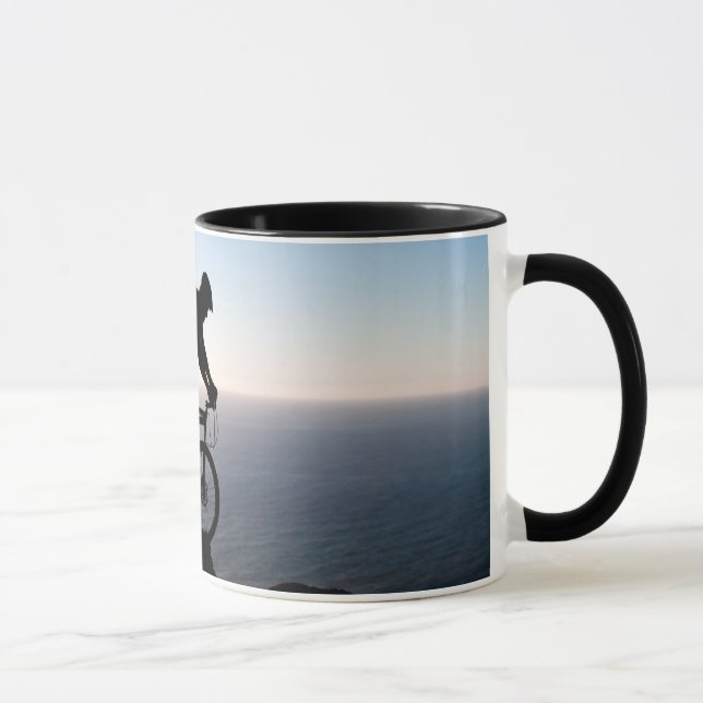Mountain Bike Rider. Lions Head, Cape Town Mug (Right)