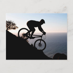 Mountain Bike Rider. Lions Head, Cape Town Postcard