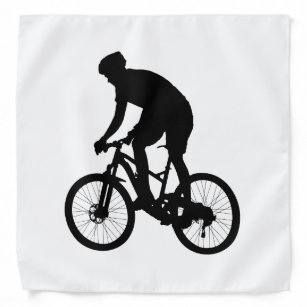 Mountain bike silhouette - Choose background color Bandana