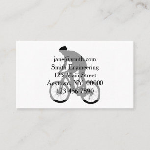 Mountain bike silhouette - Choose background color Business Card