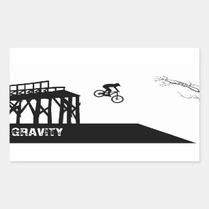 Mountain bike silhouette sticker