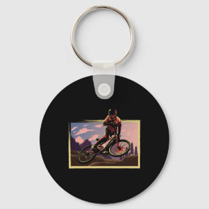 Mountain Bike Stunt Cycling Bike Biker Fan Gift Keychain