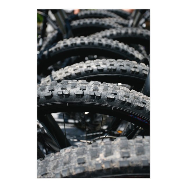Mountain bike tires photo print (Front)