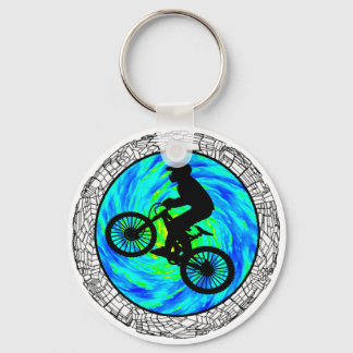 MOUNTAIN BIKE TRACKED KEYCHAIN