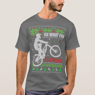 Mountain Bike Ugly Christmas T-Shirt