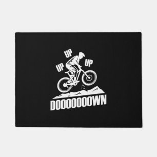 Mountain Bike Up Down Up Doormat