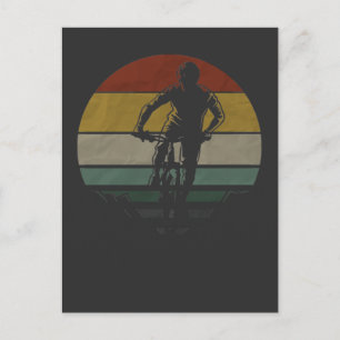 Mountain Bike Vintage Bicycle Postcard