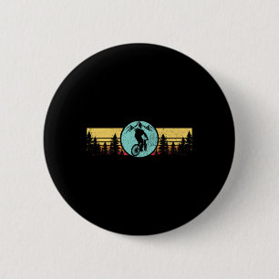 Mountain Bike Vintage Retro Mtb Biking Cycling Nat 2 Inch Round Button