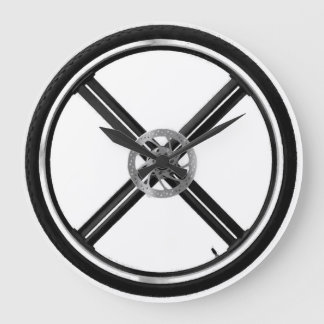 Mountain Bike Wheel Large Clock