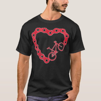 Mountain Bikecyclist Valentines T-Shirt