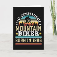 Mountain Biker born 1986 40th Birthday Gift MTB
