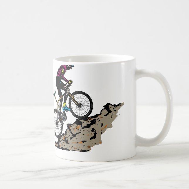 Mountain Biker Coffee Mug (Right)