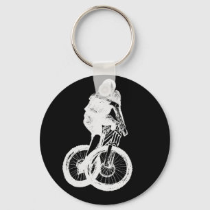 Mountain Biker MTB BMX CYCLIST Keychain