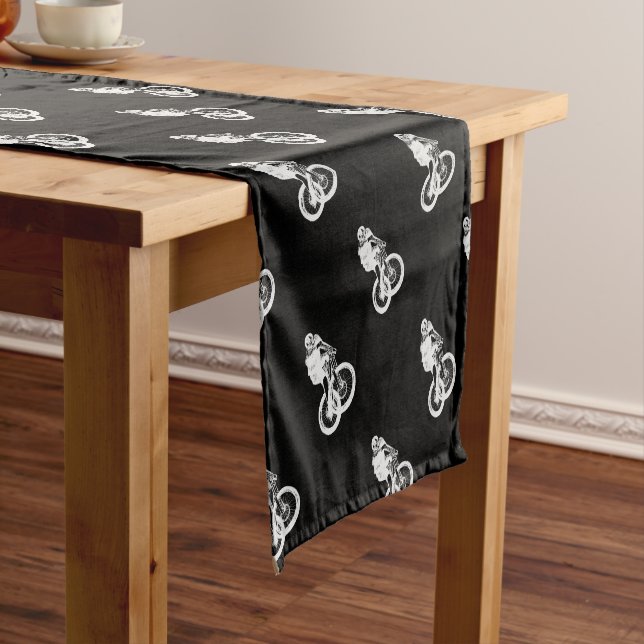 Mountain Biker MTB BMX CYCLIST Short Table Runner (In Situ)