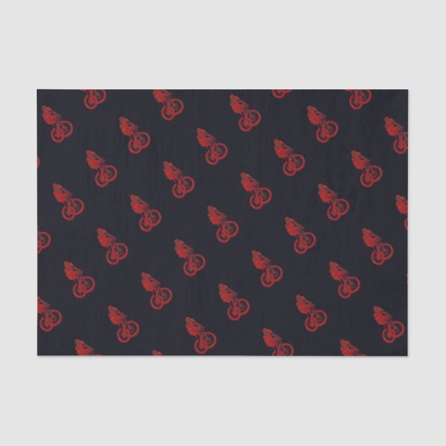 Mountain Biker MTB BMX CYCLIST Tissue Paper (Front)