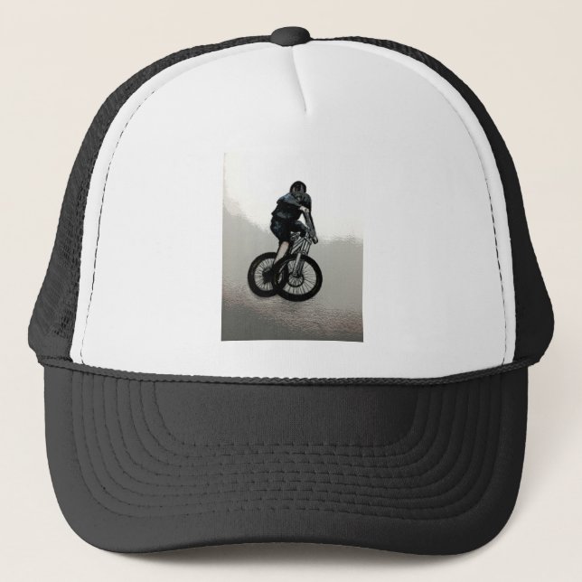 Mountain Biker MTB BMX CYCLIST Trucker Hat (Front)