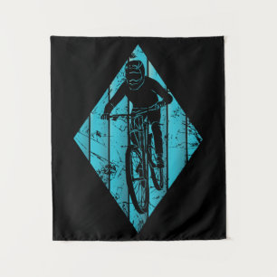 Mountain Biker Vintage Tapestry