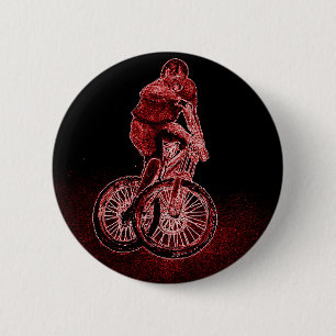 Mountain Biking 2 Inch Round Button