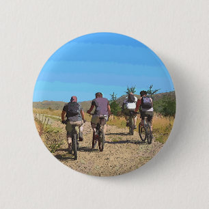 MOUNTAIN BIKING 2 INCH ROUND BUTTON