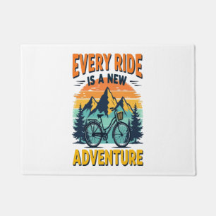 Mountain Biking Adventure Doormat