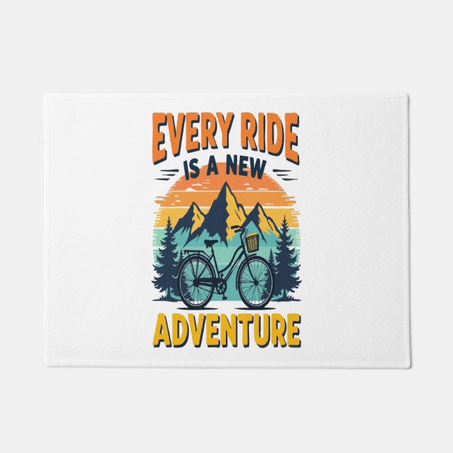 Mountain Biking Adventure Doormat (Front)