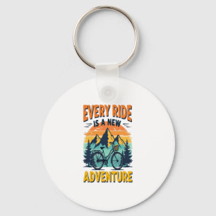 Mountain Biking Adventure Keychain