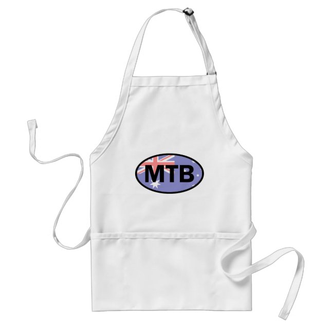 Mountain Biking Australia Flag Standard Apron (Front)