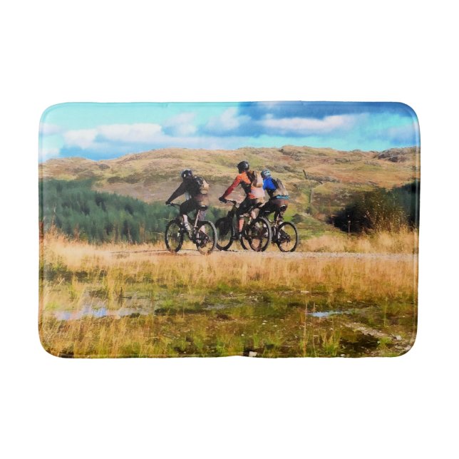 MOUNTAIN BIKING BATH MAT (Front)