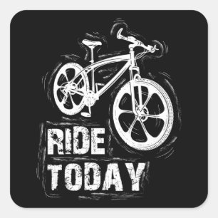 Mountain Biking Bicycle Bike Cycling MTB Gift Idea Square Sticker