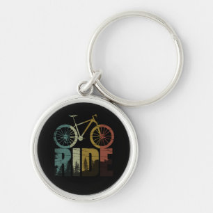 Mountain biking bikerider keychain