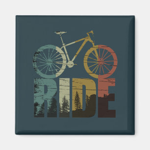Mountain biking bikerider magnet