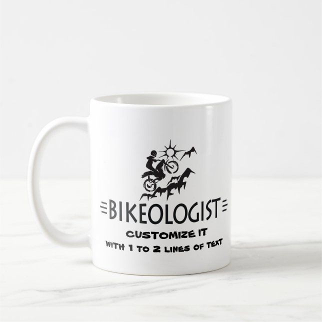 Mountain Biking Coffee Mug (Left)