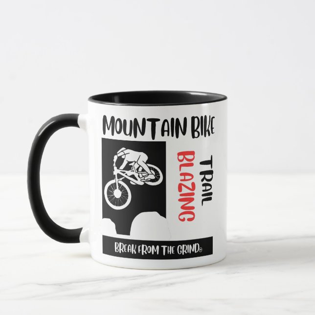 Mountain Biking Coffee Mug (Left)