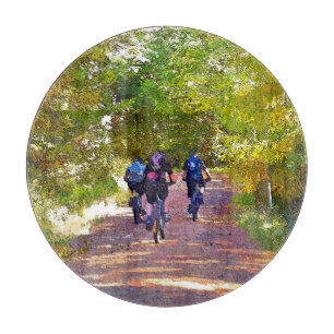 MOUNTAIN BIKING CUTTING BOARD