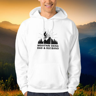 Mountain Biking Dad And Husband Hoodie
