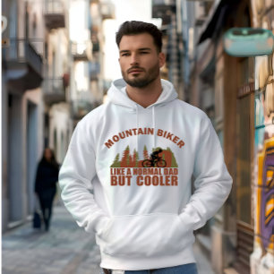 Mountain biking dad hoodie