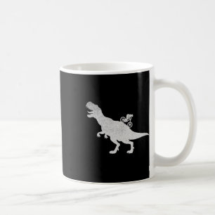 Mountain Biking Downhill Bike Cyclist T-rex Cyclin Coffee Mug